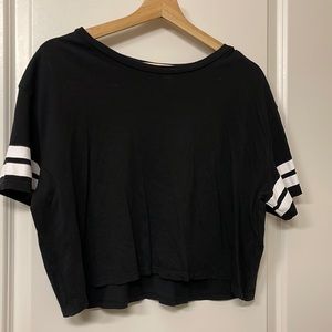 Black crop top